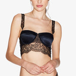Load image into Gallery viewer, Avery Satin & Lace Underwired Bra
